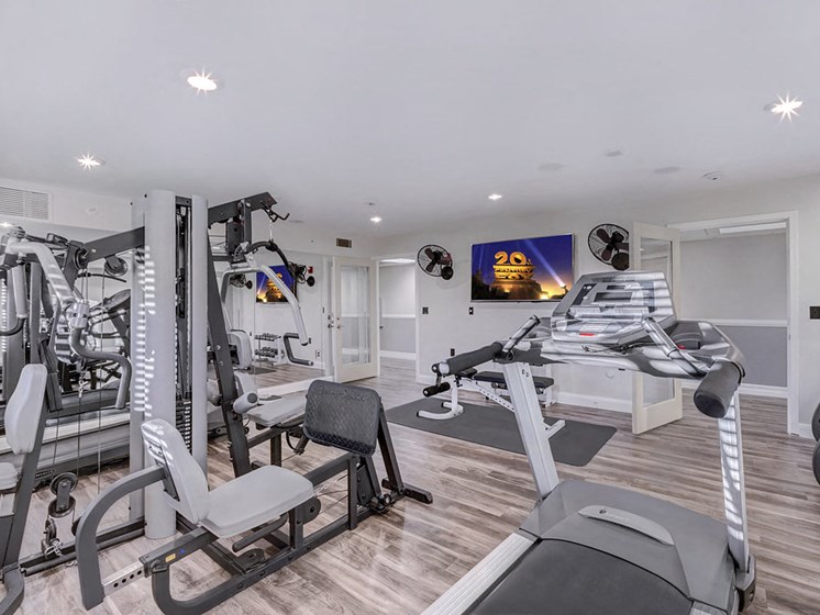 Community Fitness Room at Prescott Lakes Apartments in Prescott, AZ